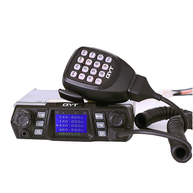 QYT KT-980plus Car Mobile Radio VHF 75W UHF 15-30km Walkie Talkie voor voertuig