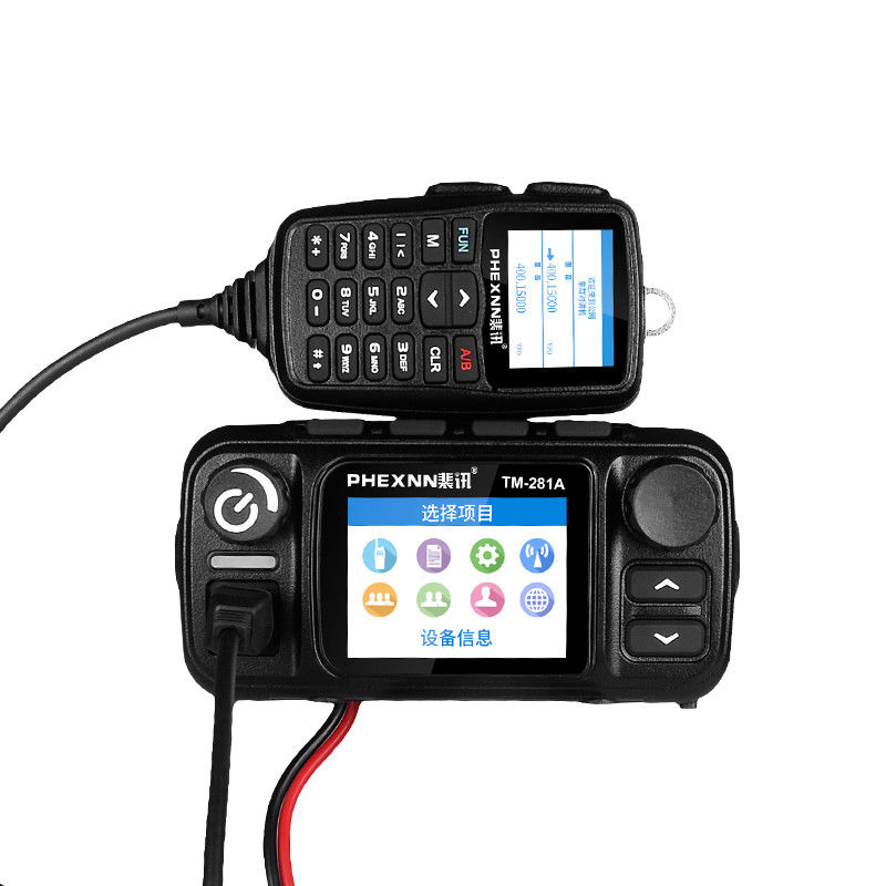 LTE IP-netwerk POC UHF VHF mobiele auto-radio met 4G LTE POC 25w Dual Band Analog Radio