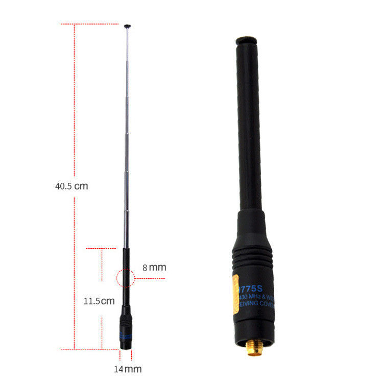 144-146/430-440MHz Frequentiebereik RH775 Walkie-Talkie met NFC en lange antennes