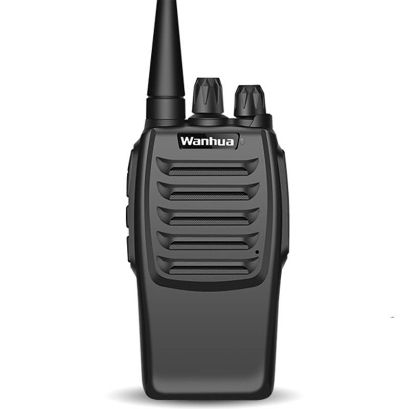 Zwarte walkie-talkie band draagbare tweerichtingsradio Perfect voor wandelen Camping apparatuur