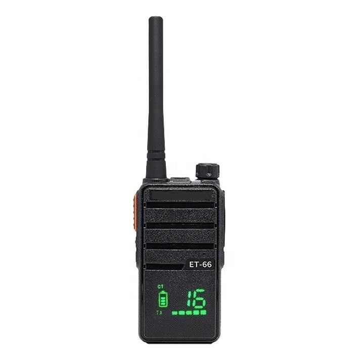 Mini twee-kanaalscanner walkie-talkie-set ET-66 voor communicatie op lange afstand