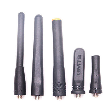 Zwarte 2w UHF VHF Fm Walkie Talkie Rubber Antenne voor communicatie op lange afstand