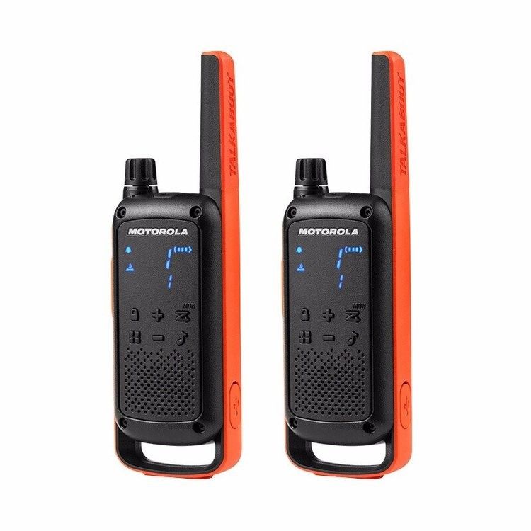 T82 GMRS Radio Mini Walkie Talkie 20 kanalen 1-10km bereik Oranje Handlamp