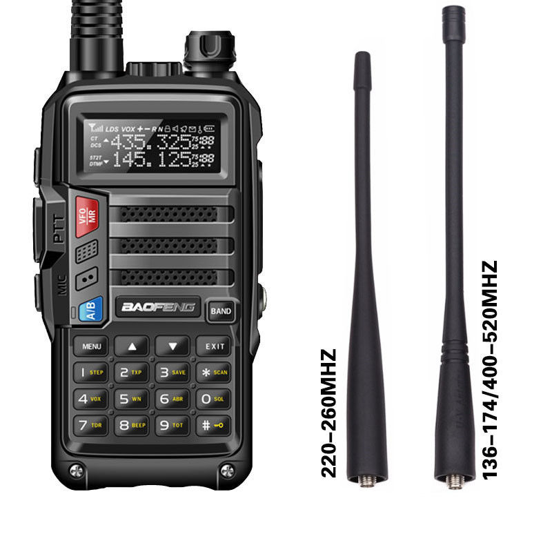 Tweerichtingswalkie-talkie VHF UHF Frequentie type 3.7V Werkspanning