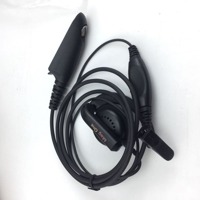Walkie Talkie Wired koptelefoon in zwart en compatibel met Motorola GP328 GP340 GP380