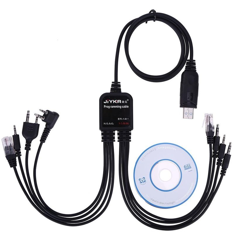 8 in 1 walkie-talkie USB-programmeringskabel voor Motorola Baofeng HYT VX GMRS