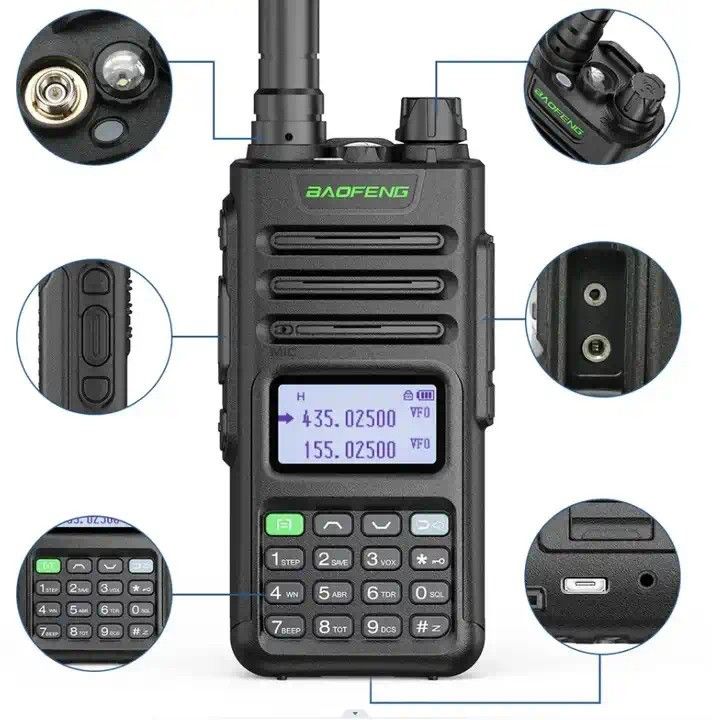 Baofeng UV-9R Pro T57 10W Handheld Walkie Talkie 3.7V Transceiver met 2800mAh batterij