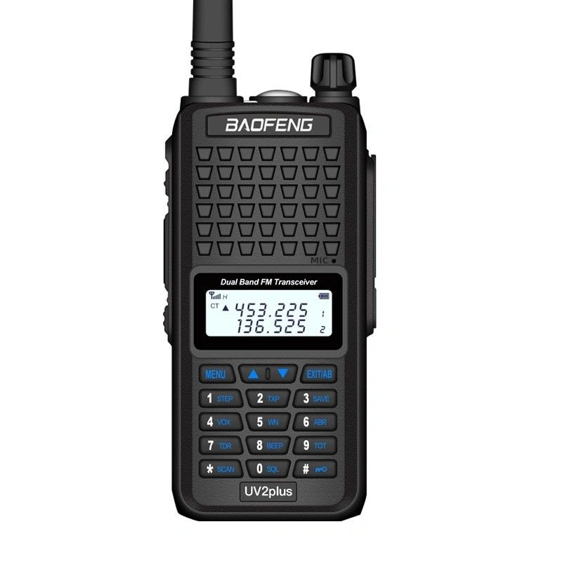 130 x 58 x 35 mm Zwart Baofeng Bf-UV2plus IP68 LED zaklamp UV Dual Band Walkie Talkie