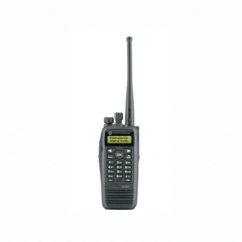 UHF/VHF draagbare walkie-talkie digitale radio met werkspanning 7,4 V in zwart