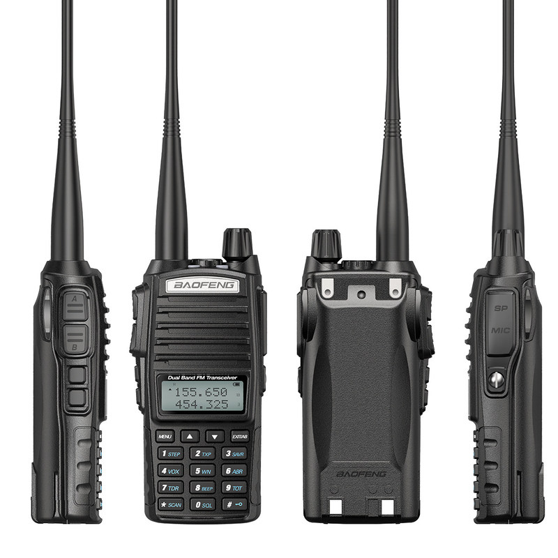 Baofeng UV82 VHF UHF draagbare radio voor Pakistan PTT 5 km langeafstandscommunicatie
