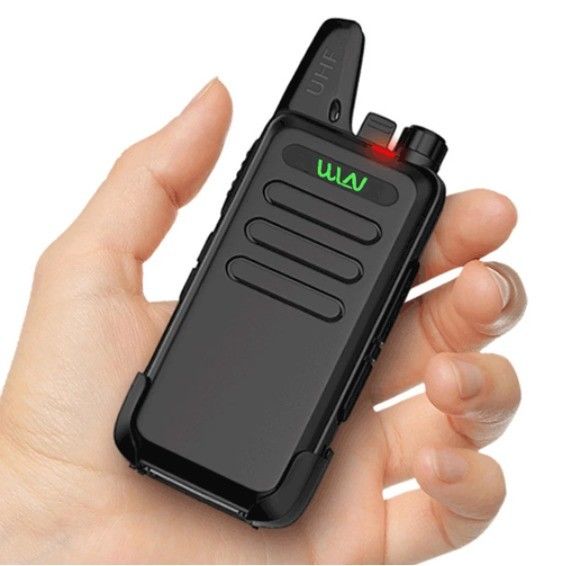3W WLN KDC1 UHF400-470MHz KD-C1 Mini Walkie Talkie Radio met een batterijcapaciteit van 1500mAh