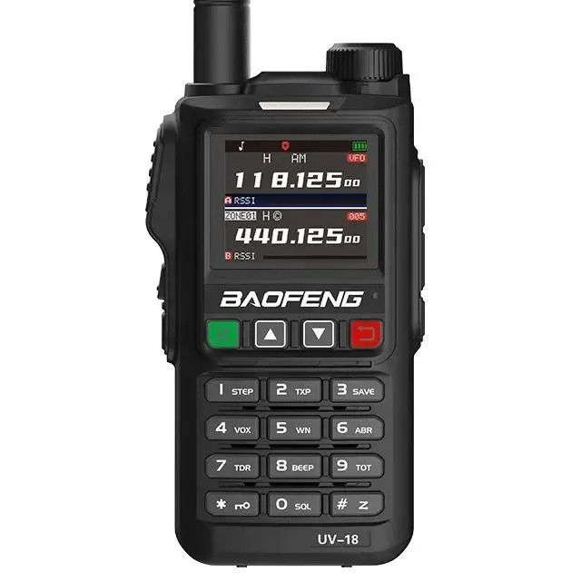 133*62*32mm Zwarte walkie-talkie Hm-618 Energiebesparende modus Wide/Narrow Band GPS/Glonass