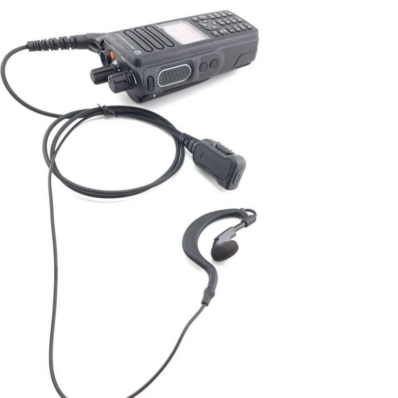 Motorola DP4801E Walkie Talkie-oordopje met Single D-vorm en IPX-4 waterdichte standaard