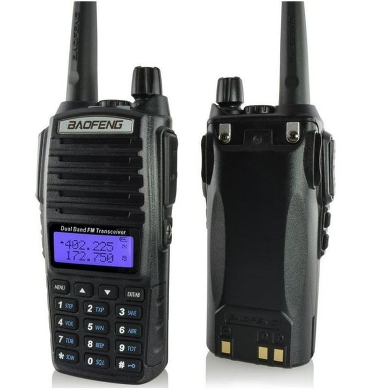 220g Zwart UV82 8W BAOFENG Dual Band 2 Way Walkie Talkie UV-82 en Top Verkopende Radio